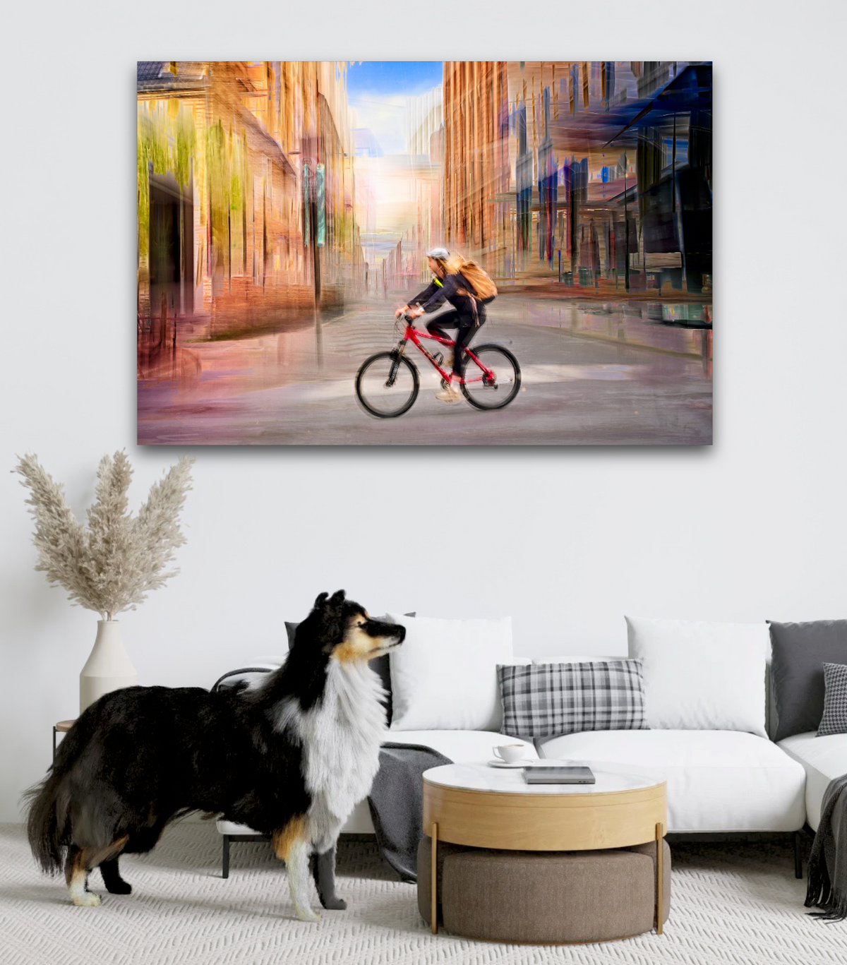 Chasing Light Limited edition cycling wall art print by Douglas Carr Photography