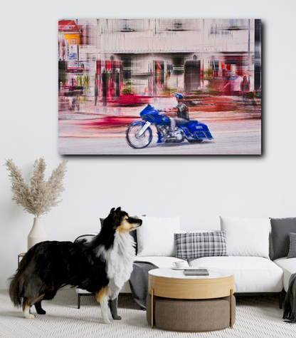 Automotive Limited Edition wall art print of American classic Harley Davidson  motorcycle by Douglas Carr Photography