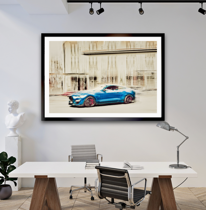 Automotive Limited Edition wall art print of a Ford Shelby Mustang gt500 American classic car by Douglas Carr Photography