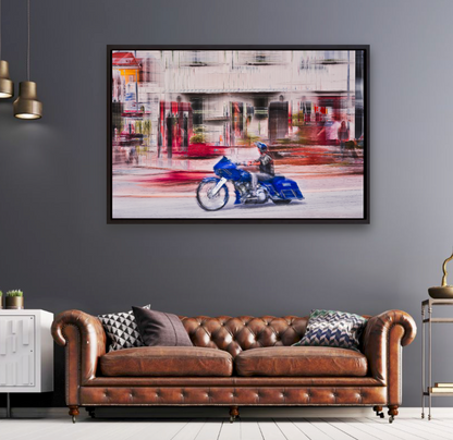 Automotive Limited Edition wall art print of American classic Harley Davidson  motorcycle by Douglas Carr Photography