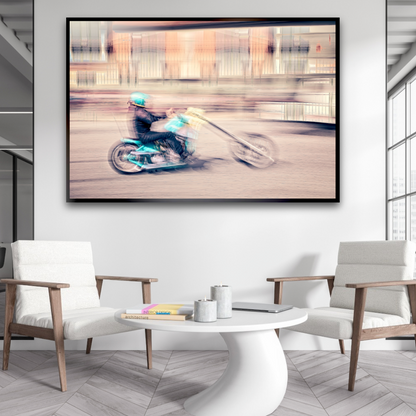 Automotive Limited Edition wall art print of American classic hopper motorcycle by Douglas Carr Photography