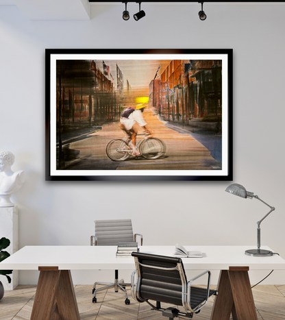 Solar Eclipse Limited edition cycling wall art print by Douglas Carr Photography