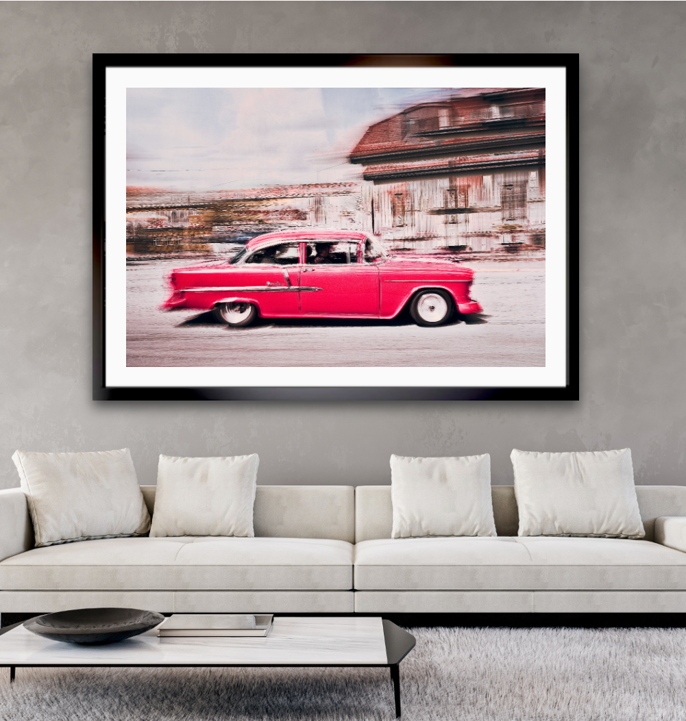 Automotive Limited Edition wall art print of American Bell Air classic car by Douglas Carr Photography