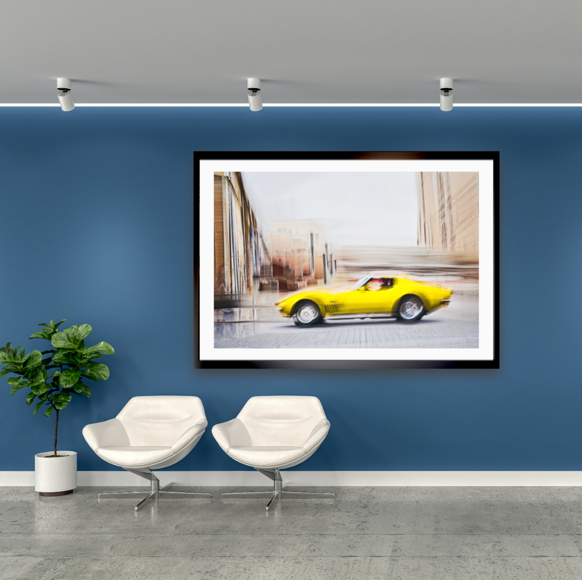 Automotive Limited Edition wall art print of a American Chevy Corvette- by Douglas Carr Photography