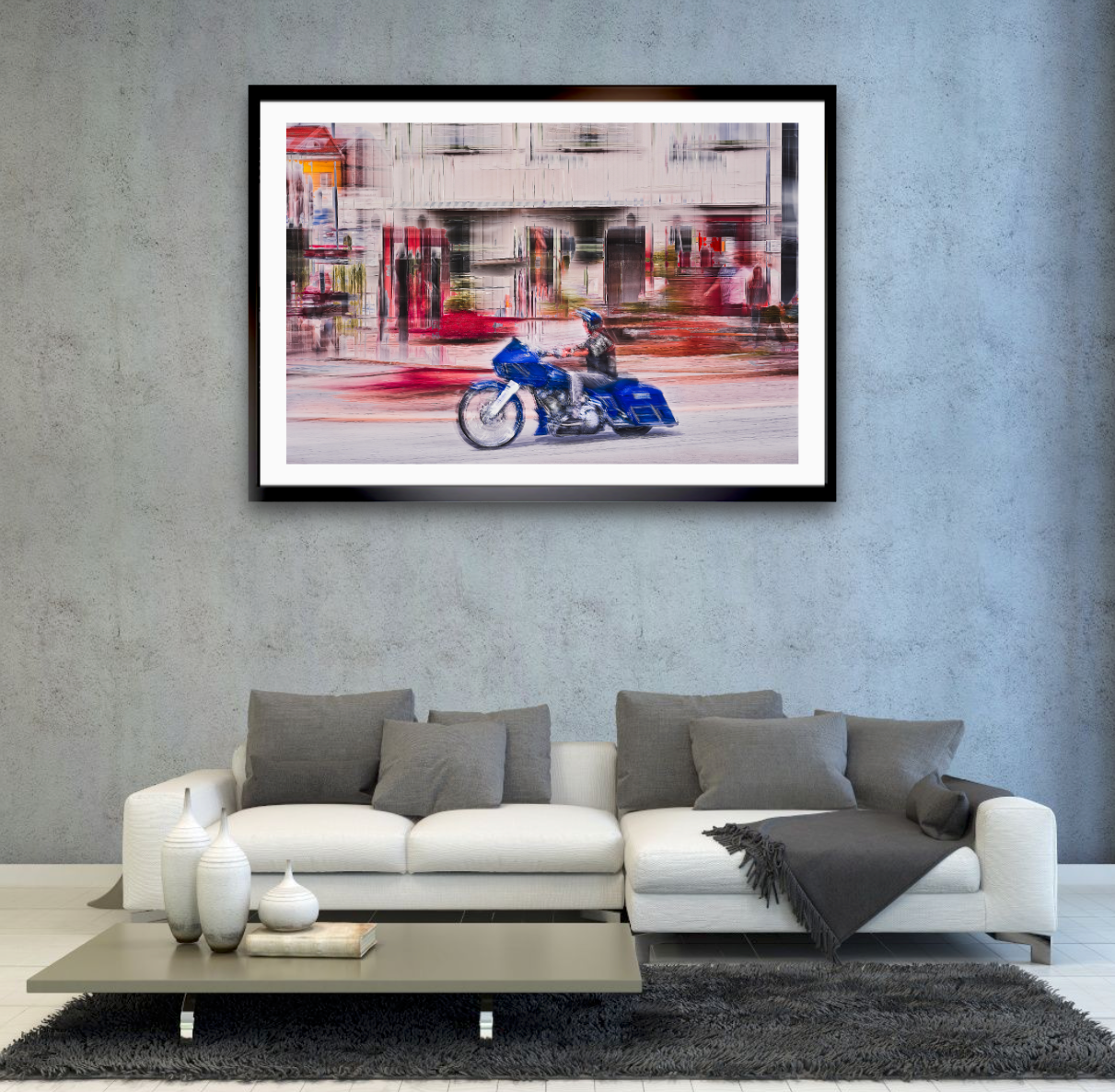 Automotive Limited Edition wall art print of American classic Harley Davidson  motorcycle by Douglas Carr Photography