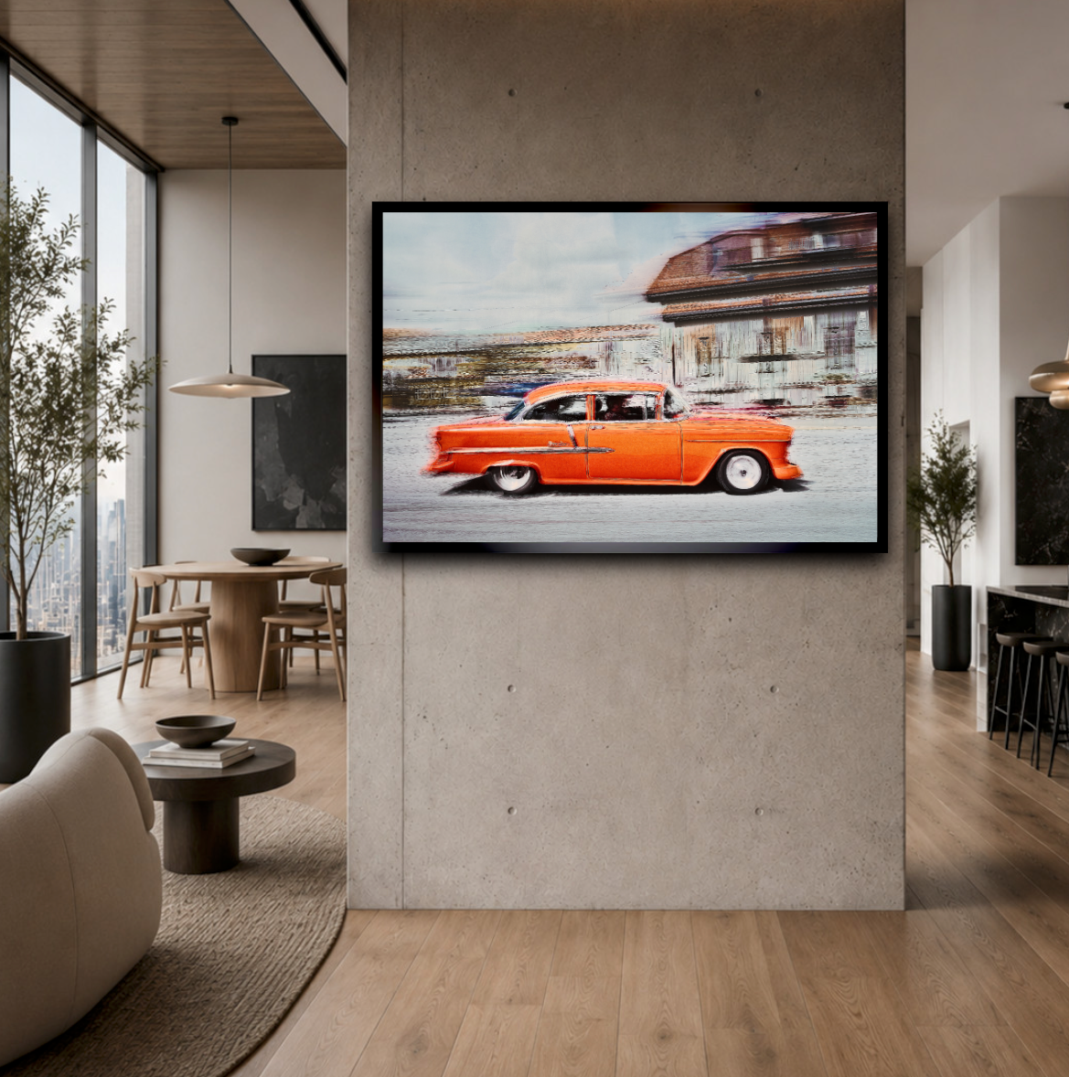 Automotive Limited Edition wall art print of American Bell Air classic car by Douglas Carr Photography