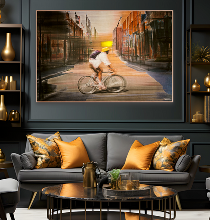 Solar Eclipse Limited edition cycling wall art print by Douglas Carr Photography