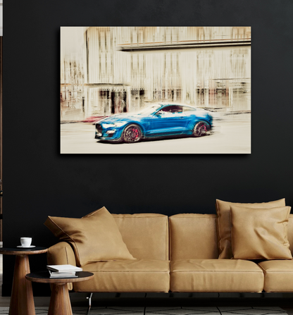 Automotive Limited Edition wall art print of a Ford Shelby Mustang gt500 American classic car by Douglas Carr Photography