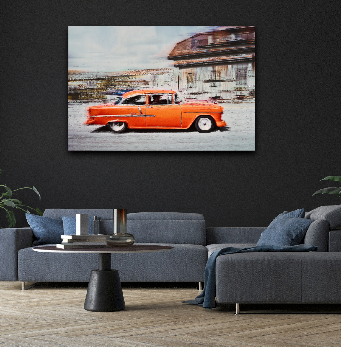 Automotive Limited Edition wall art print of American Bell Air classic car by Douglas Carr Photography