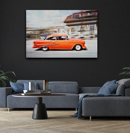 Automotive Limited Edition wall art print of American Bell Air classic car by Douglas Carr Photography