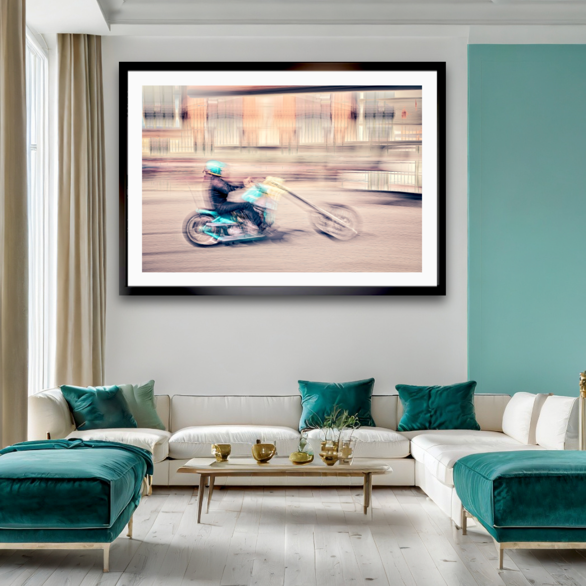 Automotive Limited Edition wall art print of American classic hopper motorcycle by Douglas Carr Photography