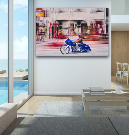 Automotive Limited Edition wall art print of American classic Harley Davidson  motorcycle by Douglas Carr Photography