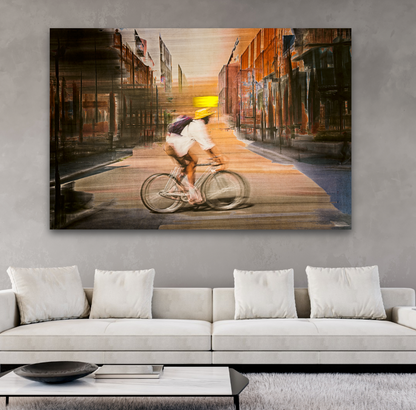 Solar Eclipse Limited edition cycling wall art print by Douglas Carr Photography