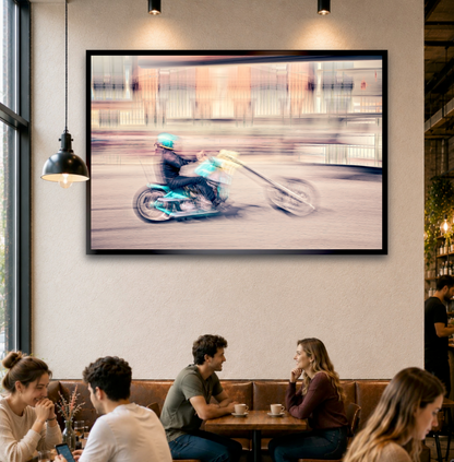 Automotive Limited Edition wall art print of American classic hopper motorcycle by Douglas Carr Photography
