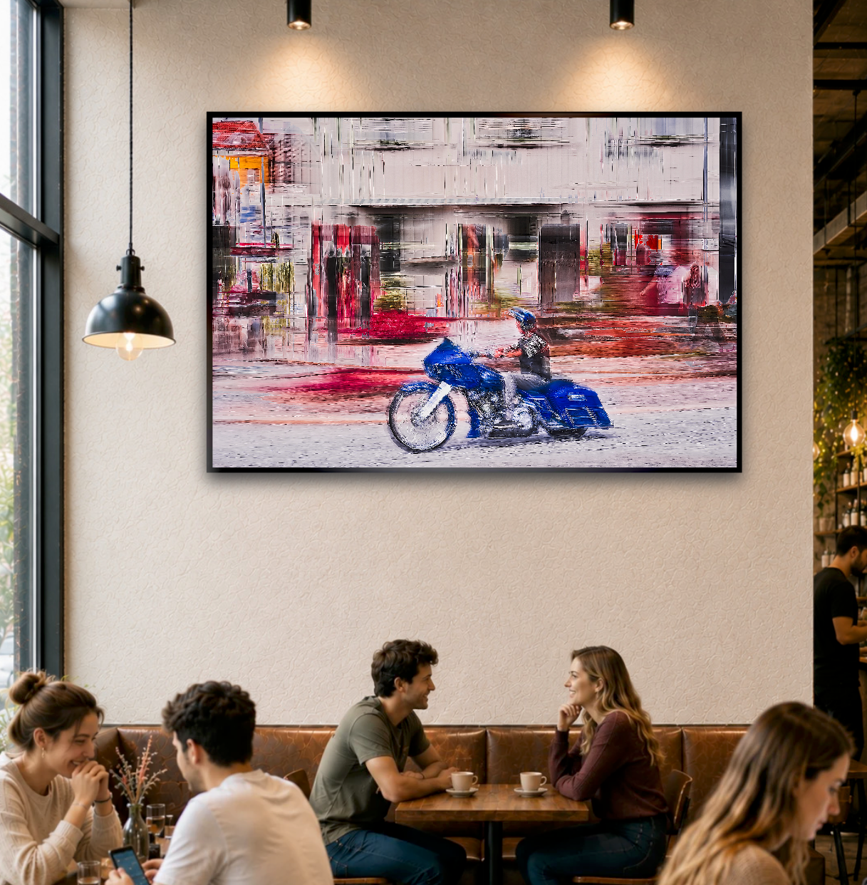 Automotive Limited Edition wall art print of American classic Harley Davidson  motorcycle by Douglas Carr Photography