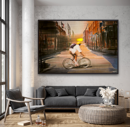 Solar Eclipse Limited edition cycling wall art print by Douglas Carr Photography