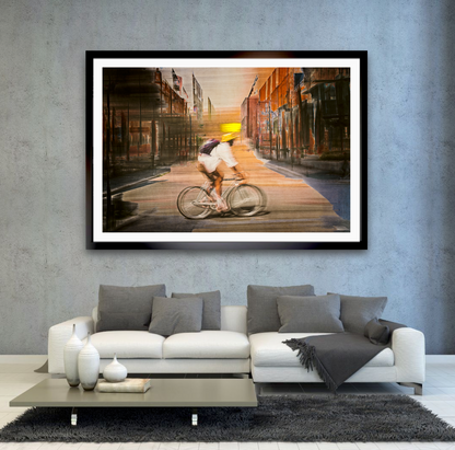 Solar Eclipse Limited edition cycling wall art print by Douglas Carr Photography