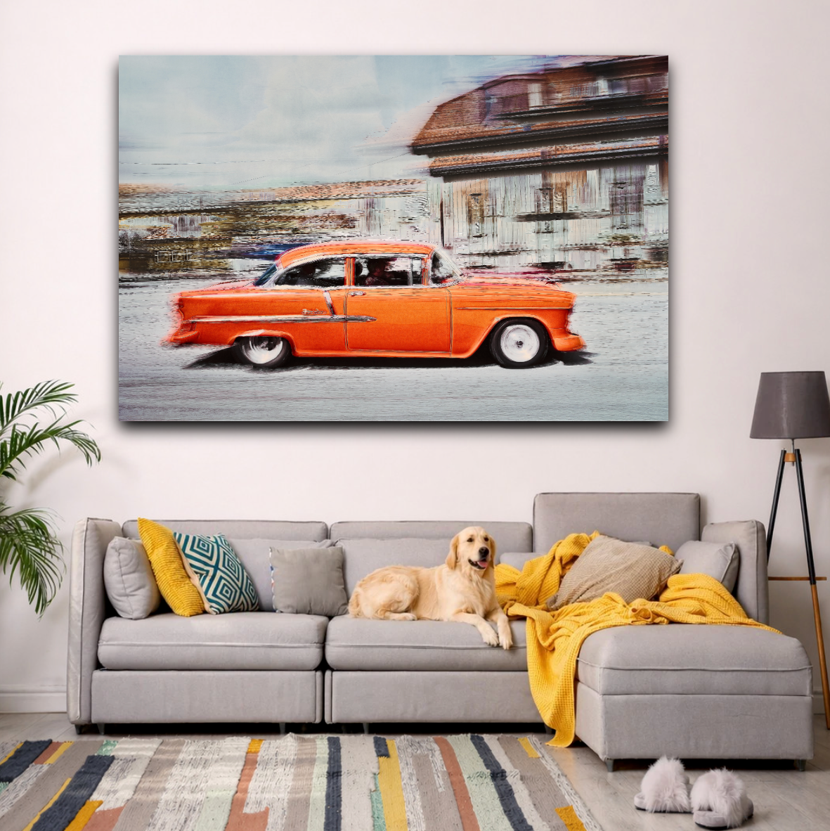 Automotive Limited Edition wall art print of American Bell Air classic car by Douglas Carr Photography