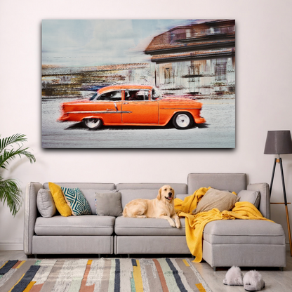 Automotive Limited Edition wall art print of American Bell Air classic car by Douglas Carr Photography