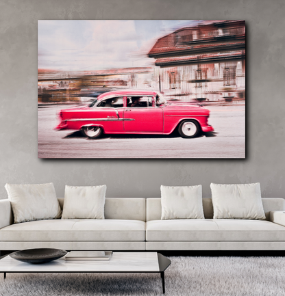 Automotive Limited Edition wall art print of American Bell Air classic car by Douglas Carr Photography