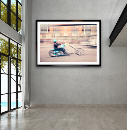Automotive Limited Edition wall art print of American classic hopper motorcycle by Douglas Carr Photography