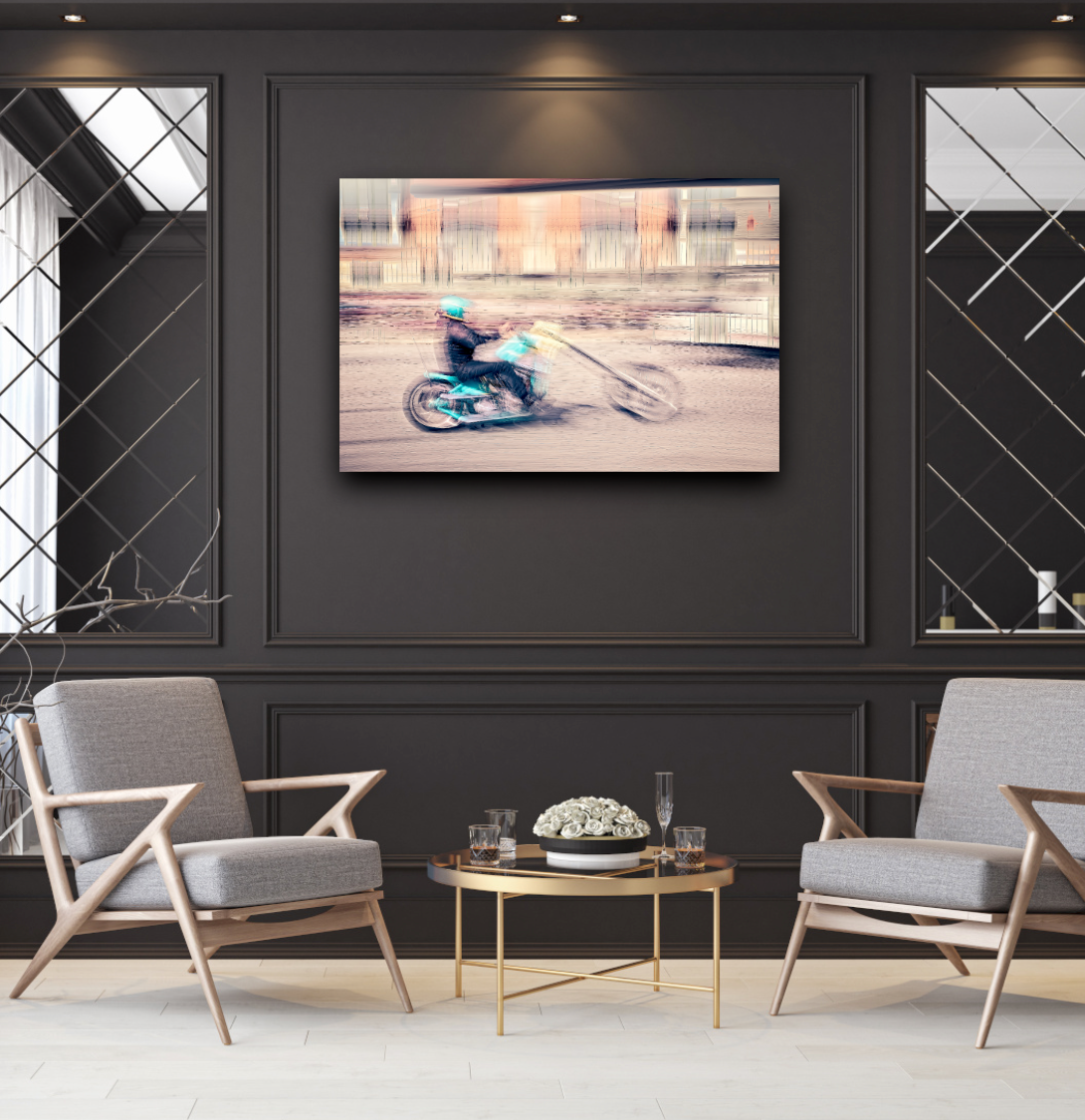 Automotive Limited Edition wall art print of American classic hopper motorcycle by Douglas Carr Photography