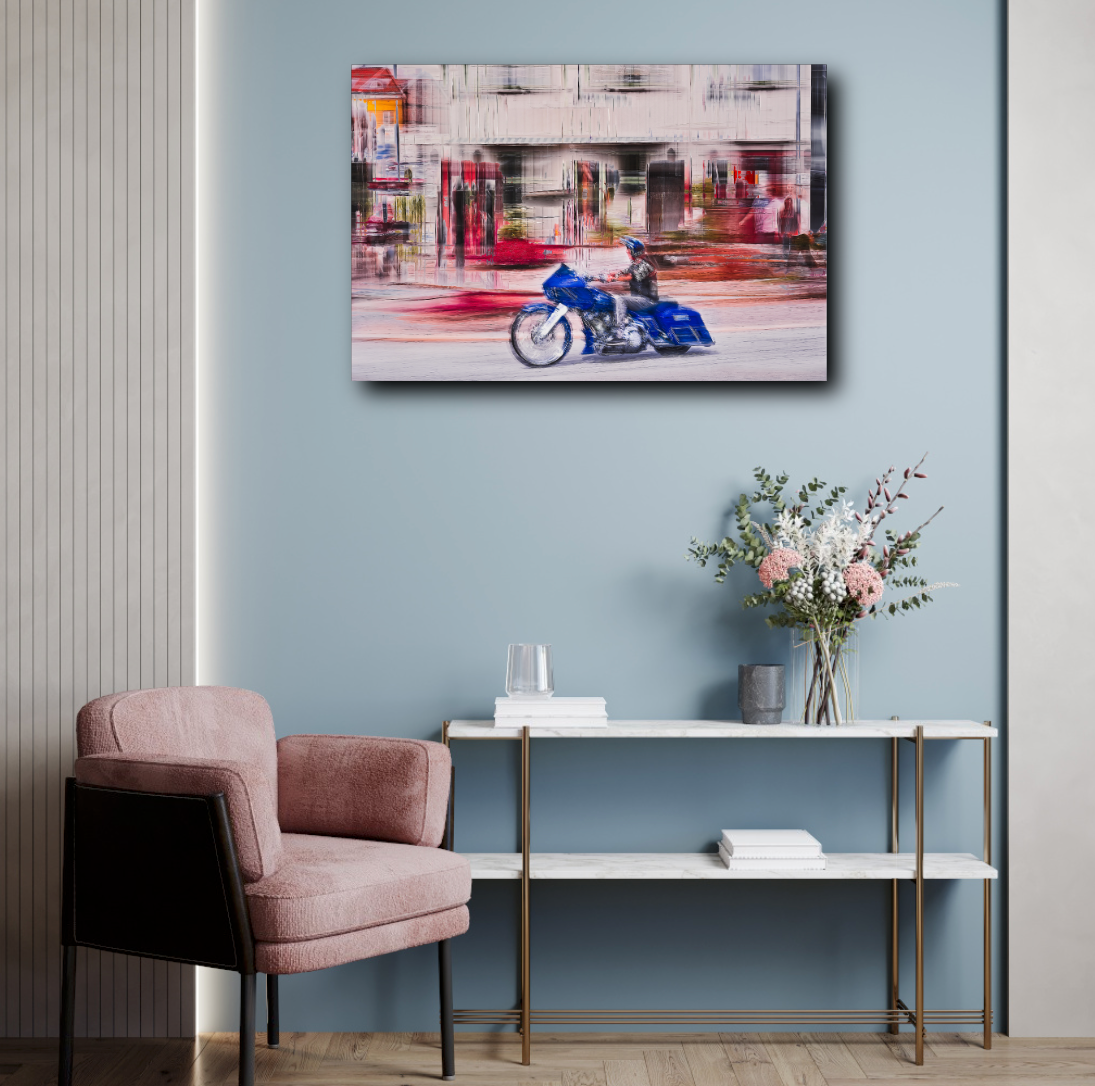 Automotive Limited Edition wall art print of American classic Harley Davidson  motorcycle by Douglas Carr Photography