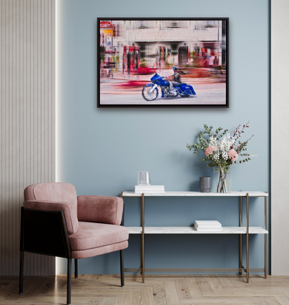 Automotive Limited Edition wall art print of American classic Harley Davidson  motorcycle by Douglas Carr Photography