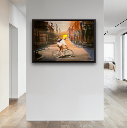 Solar Eclipse Limited edition cycling wall art print by Douglas Carr Photography
