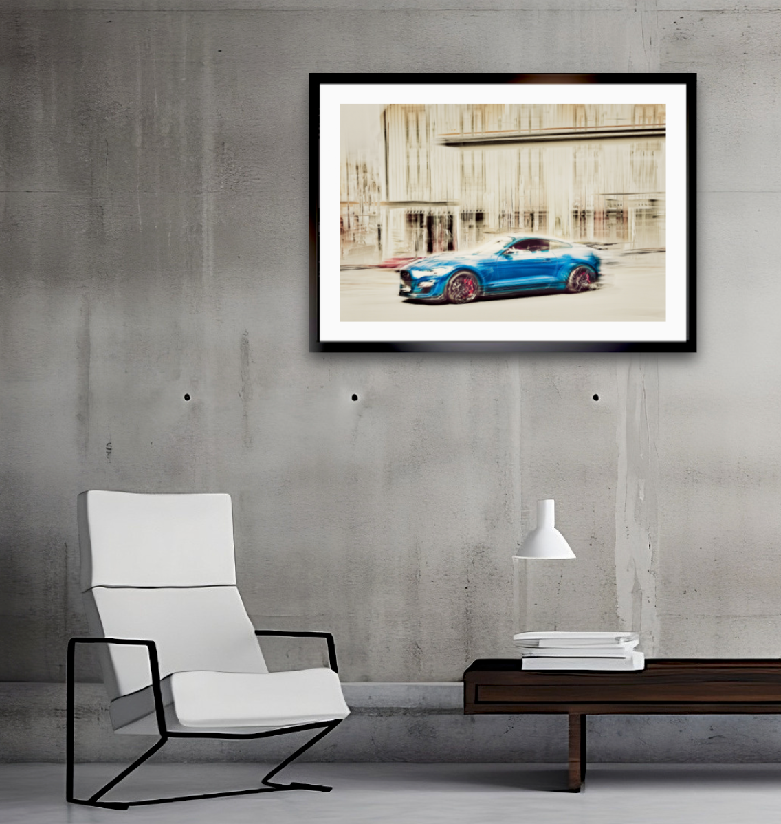 Automotive Limited Edition wall art print of a Ford Shelby Mustang gt500 American classic car by Douglas Carr Photography