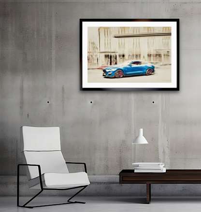 Automotive Limited Edition wall art print of a Ford Shelby Mustang gt500 American classic car by Douglas Carr Photography