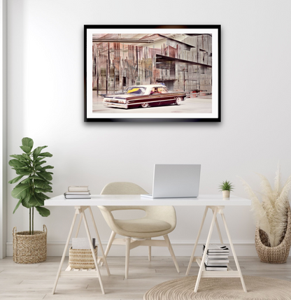 Automotive Limited Edition wall art print of a American classic cadillac car by Douglas Carr Photography