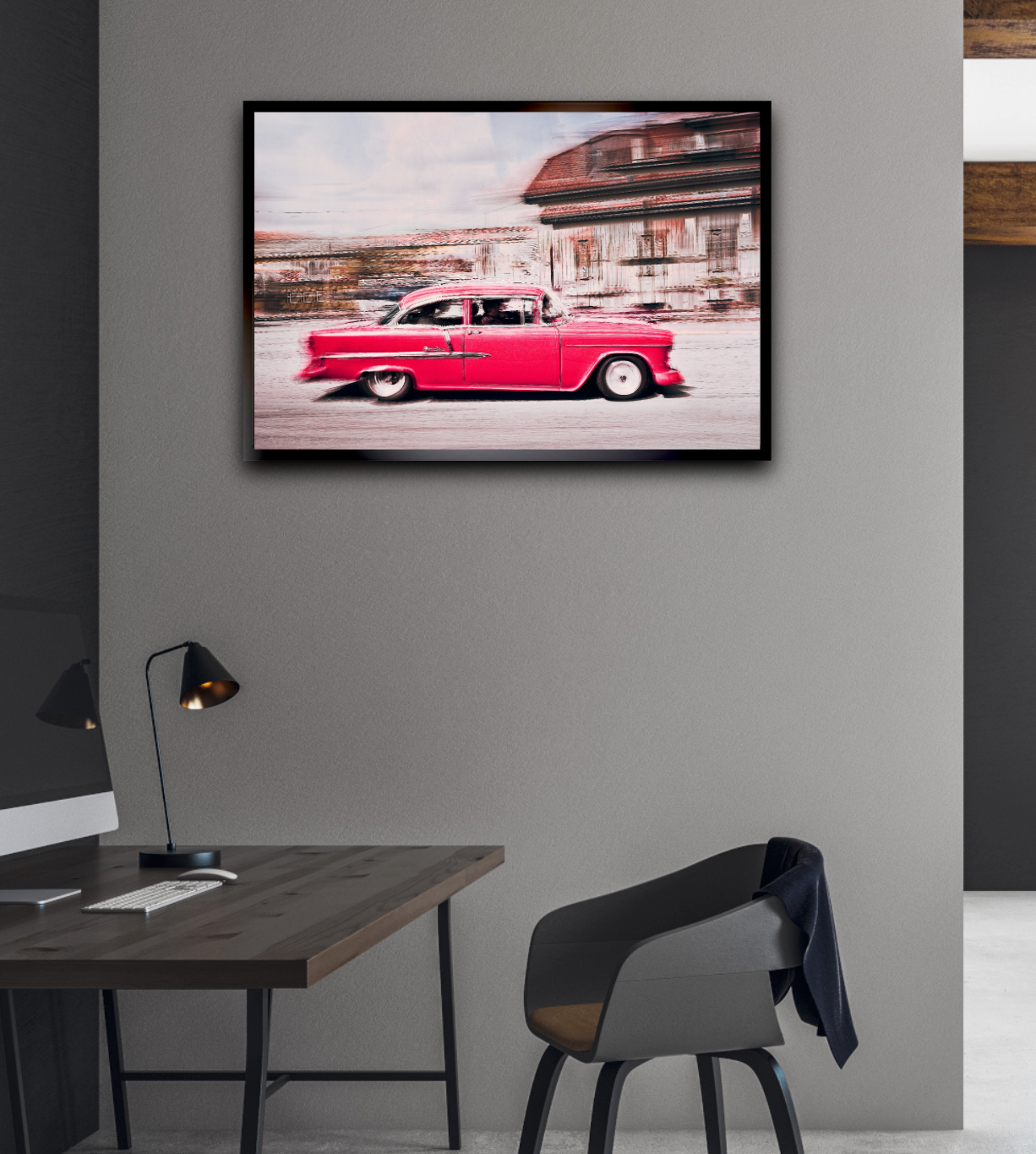 Automotive Limited Edition wall art print of American Bell Air classic car by Douglas Carr Photography
