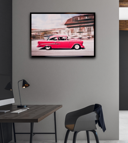 Automotive Limited Edition wall art print of American Bell Air classic car by Douglas Carr Photography