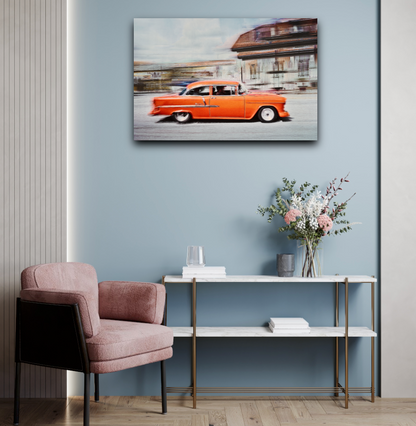 Automotive Limited Edition wall art print of American Bell Air classic car by Douglas Carr Photography