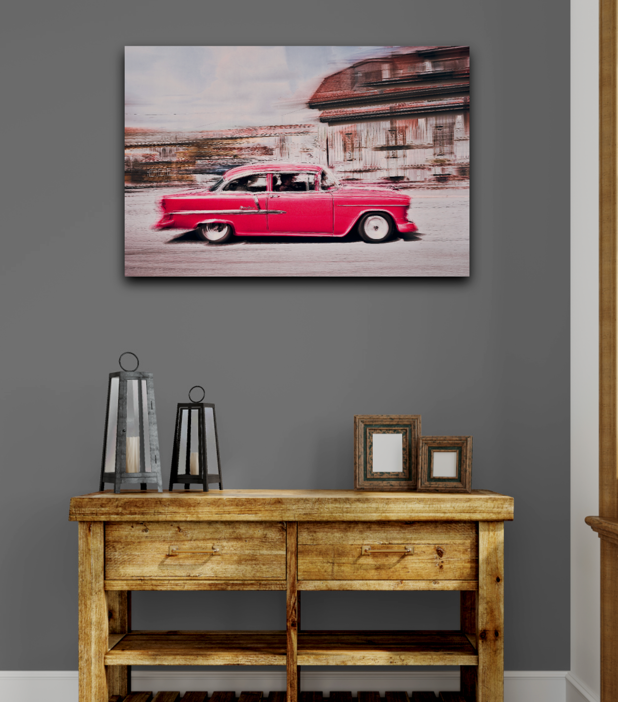 Automotive Limited Edition wall art print of American Bell Air classic car by Douglas Carr Photography
