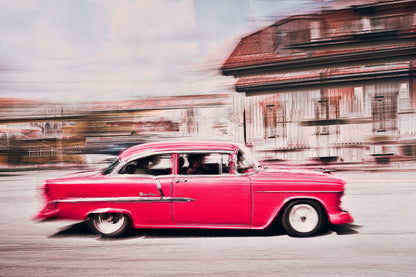 Automotive Limited Edition wall art print of American Bell Air classic car by Douglas Carr Photography