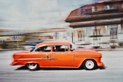 Automotive Limited Edition wall art print of American Bell Air classic car by Douglas Carr Photography